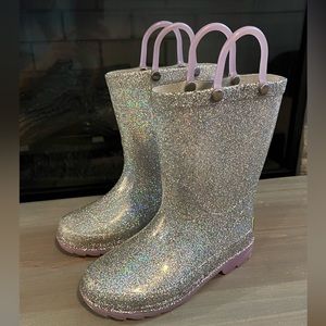 Western Chief waterproof light up sparkle boots.  Little girls size 10